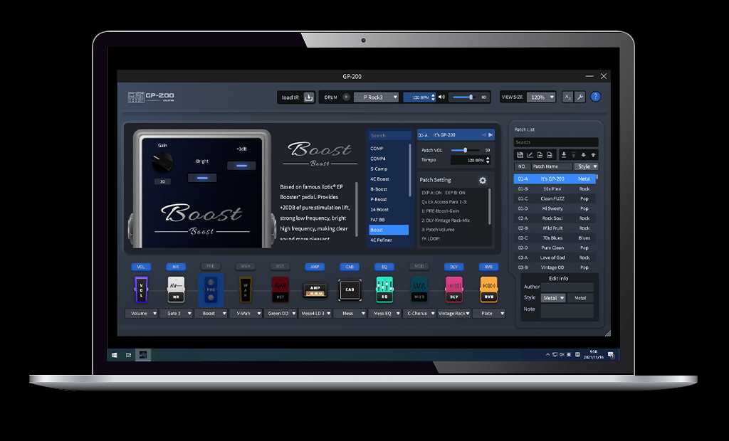 Valeton GP-200 Multi Effects Pedal with free Gigbag