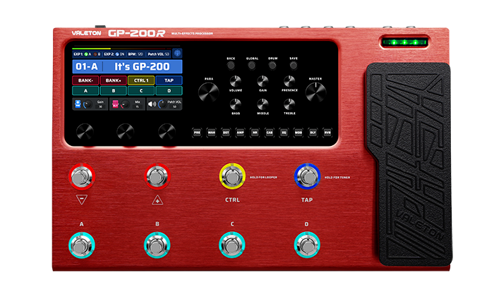 Valeton GP-200 Multi Effects Pedal with free Gigbag