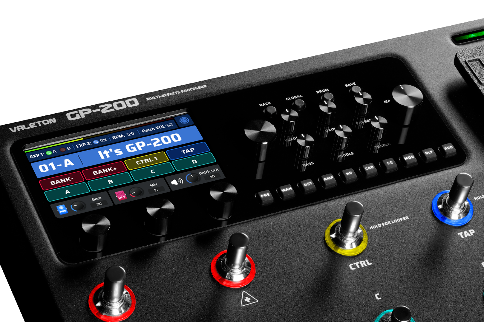 Valeton GP-200 Multi Effects Pedal with free Gigbag