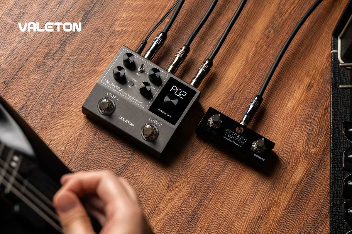 Valeton VLP-200 Multi-Track Sampler Dual Looper and Drum Machine