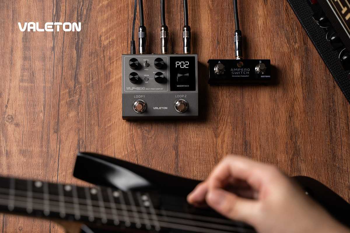 Valeton VLP-200 Multi-Track Sampler Dual Looper and Drum Machine