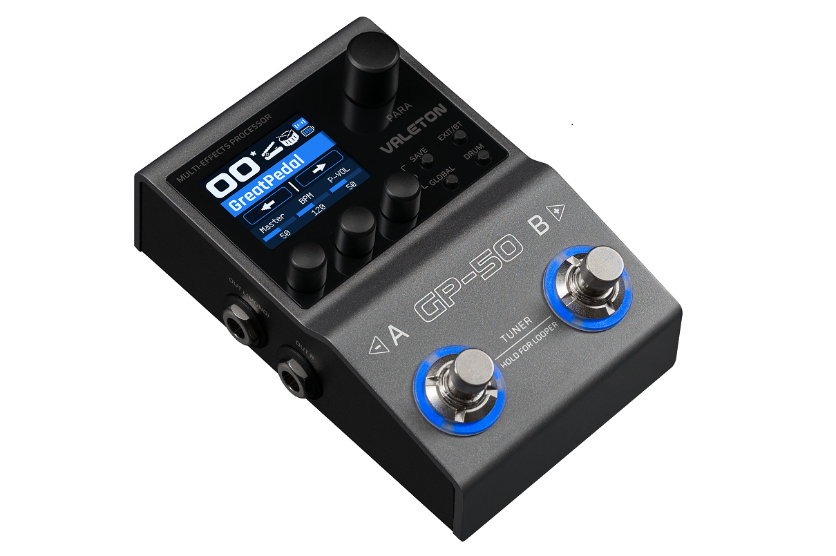 Valeton GP-50 Multi Effects AMP, IR and NAM Profile Loaders Dual Switch Guitar Pedal