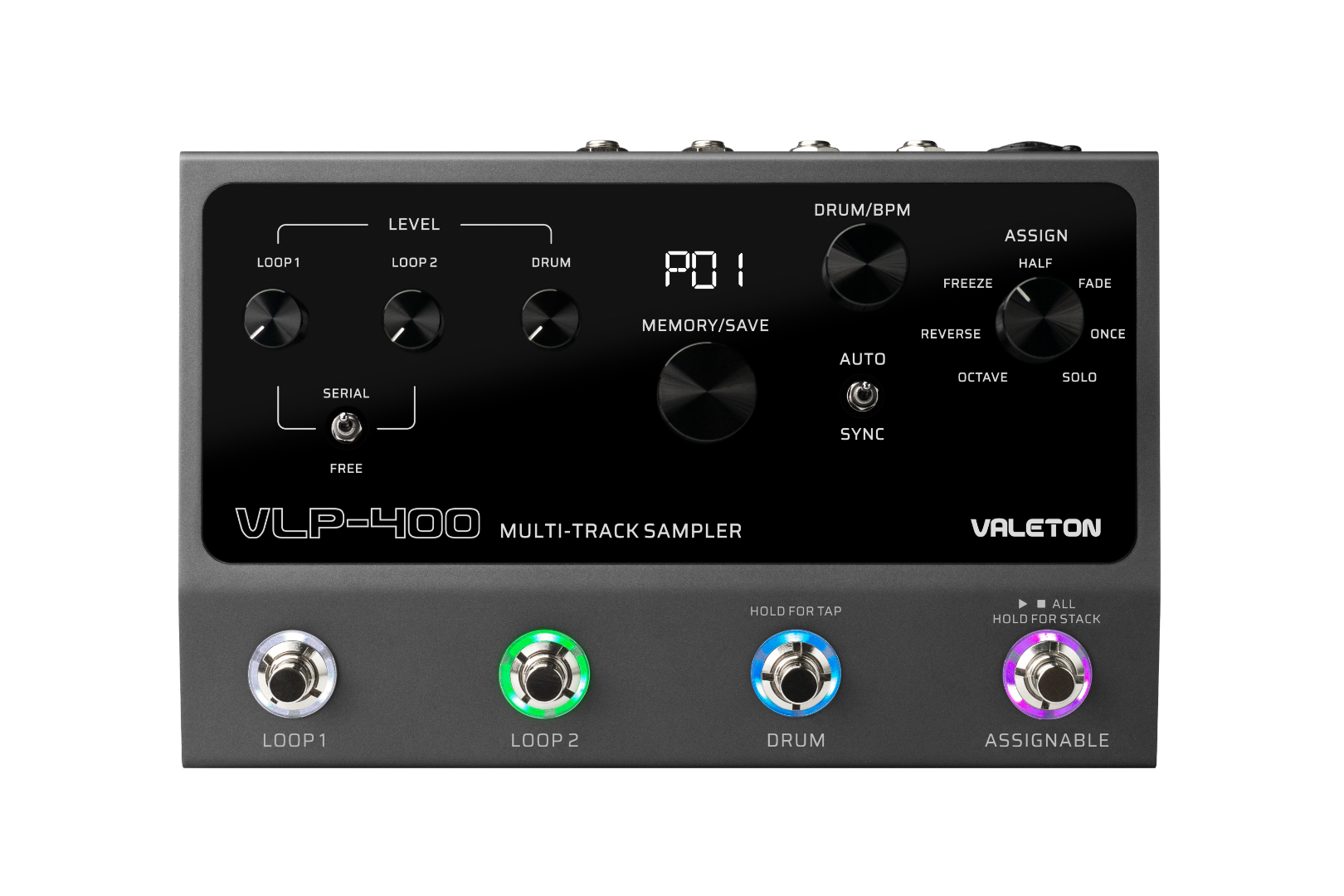 Valeton VLP-400 Multi-Track Sampler Dual Looper and Drum Machine